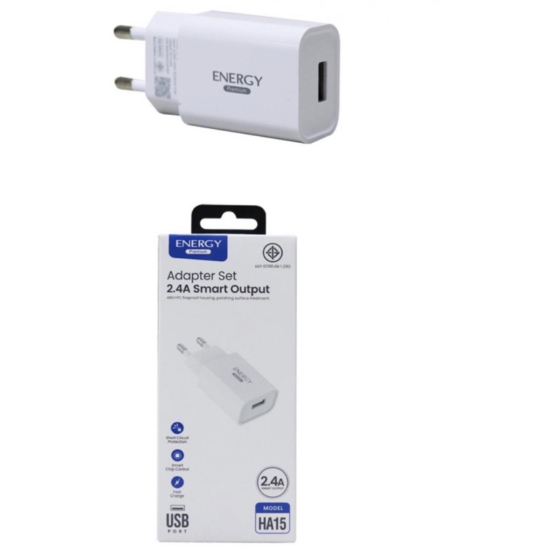 หัวชาร์จ 2.4A ชาร์จไว Energy