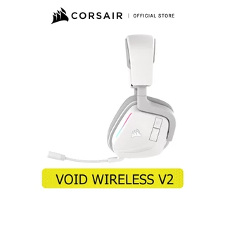 CORSAIR GAMING HEADSET VOID WIRELESS V2 WHITE : - หูฟังเกมมิ่งไร้สาย สีขาว