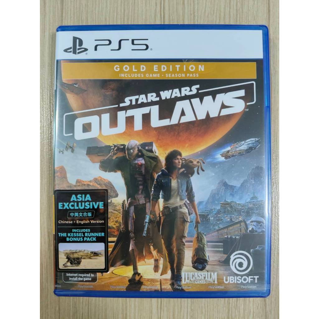 มือ 1 PS5 Star Wars Outlaws Gold Edition (Z3/Asia) Eng include season pass DLC ของใหม่ในซีล