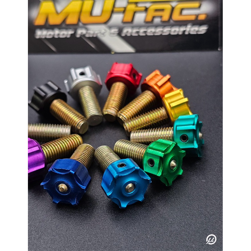 เม็ดปรับอิตาลี+สลัก งานอลูมิเนียมไดร์สี CNC สำหรับใส่ ปั๊มอิตาลี [mu-fac]