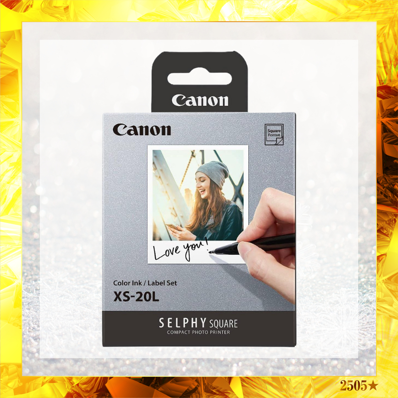 Canon Selphy Square Qx10/Qx20 ชุดหมึกสี/ฉลาก Xs-20L
