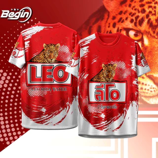 เสื้อกีฬา ลาย เครื่องดื่มโซดา ลีโอ LEO