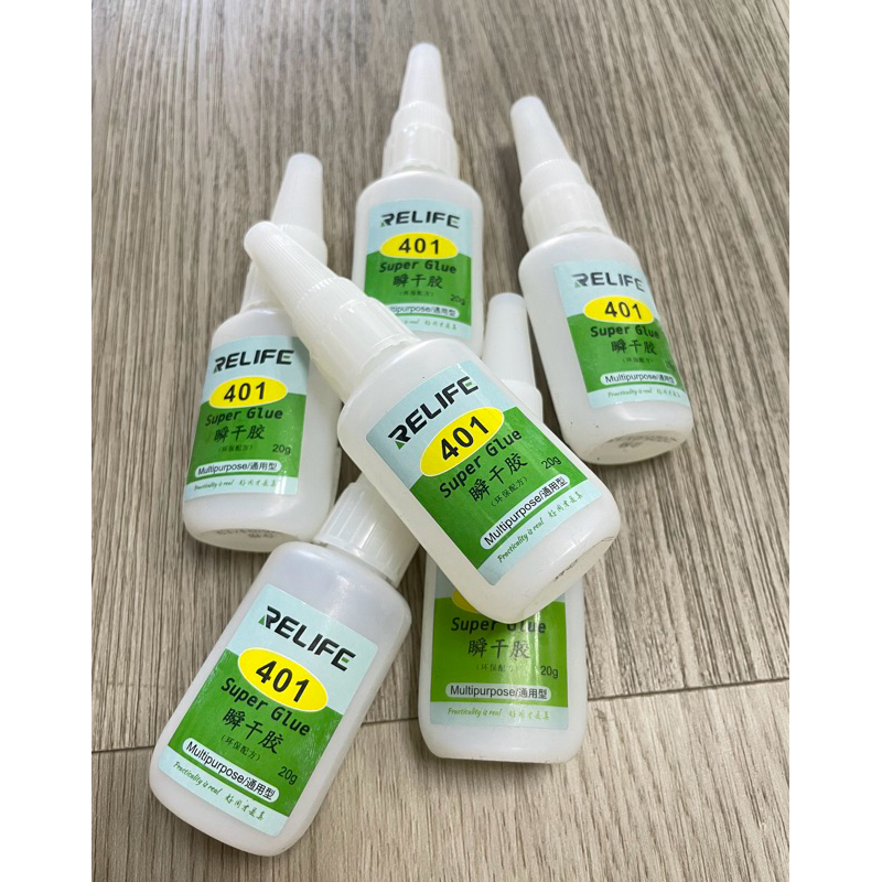 กาวร้อนไร้คราบ 401 20g.