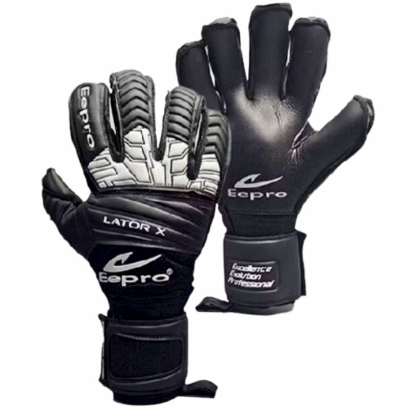 (Eeproลิขสิทธิ์💯)ไซส์ 7-11 ถุงมือโกล์ เด็ก-ผู้ใหญ่/ถุงมือผู้รักษาประตู Eepro LATOR X ***เซฟ5นิ้วถอดไ