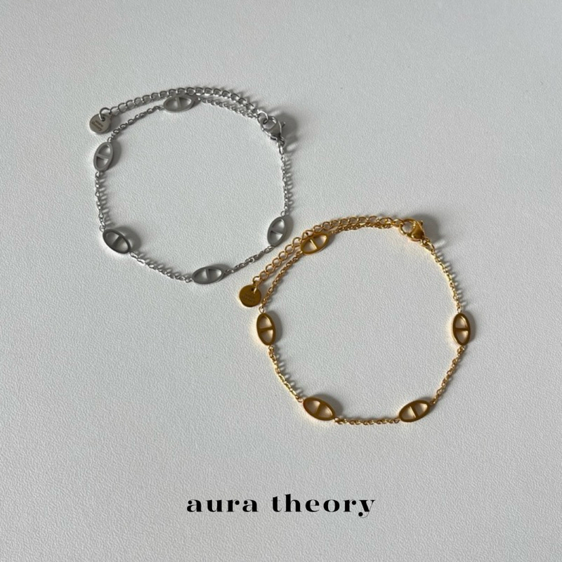 สร้อยข้อมือสแตนเลส aura theory luxury bracelet