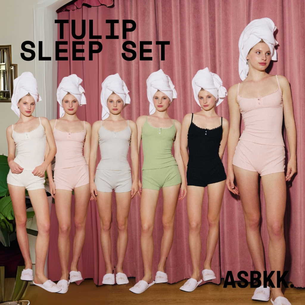 ASBKK :  Tulip Sleep (Set) - เซทชุดนอน ใส่สบาย ระบายอากาศดี 5 สี