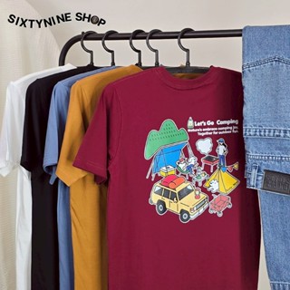 เสื้อยืดผ้าคอตตอน M-4XL พิมพ์ลาย 