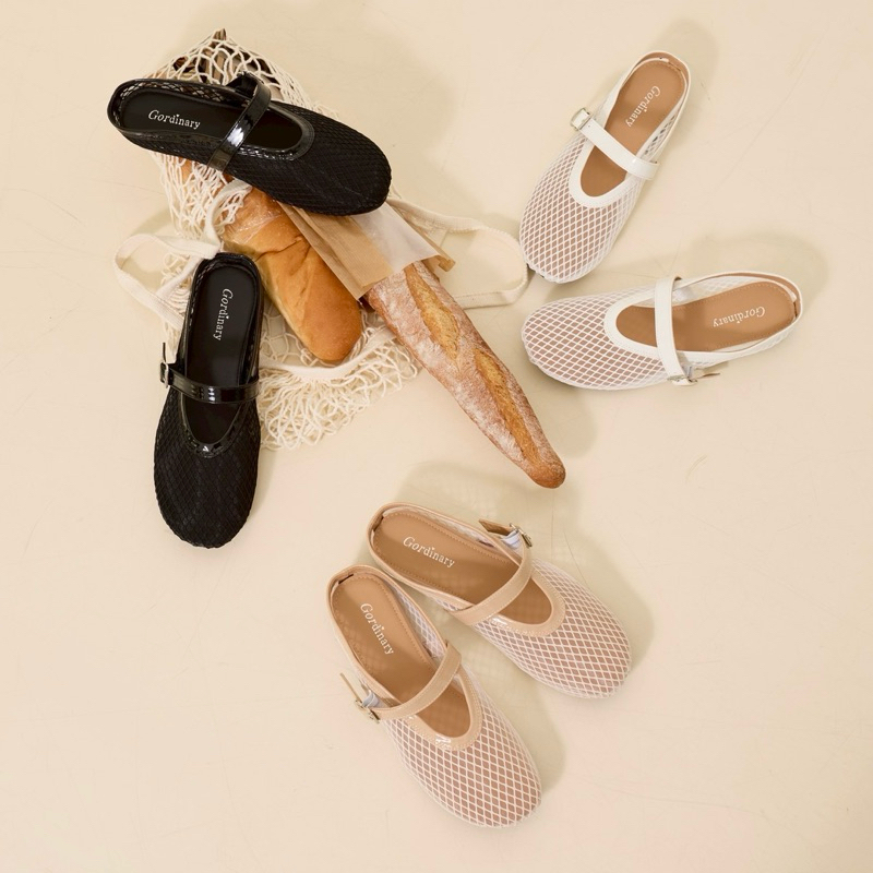 (restock6.6)Lenny รองเท้าตาข่ายเปิดส้น Size 36-41 (331-1) *โปรดอ่านรายละเอียดก่อนสั่ง*