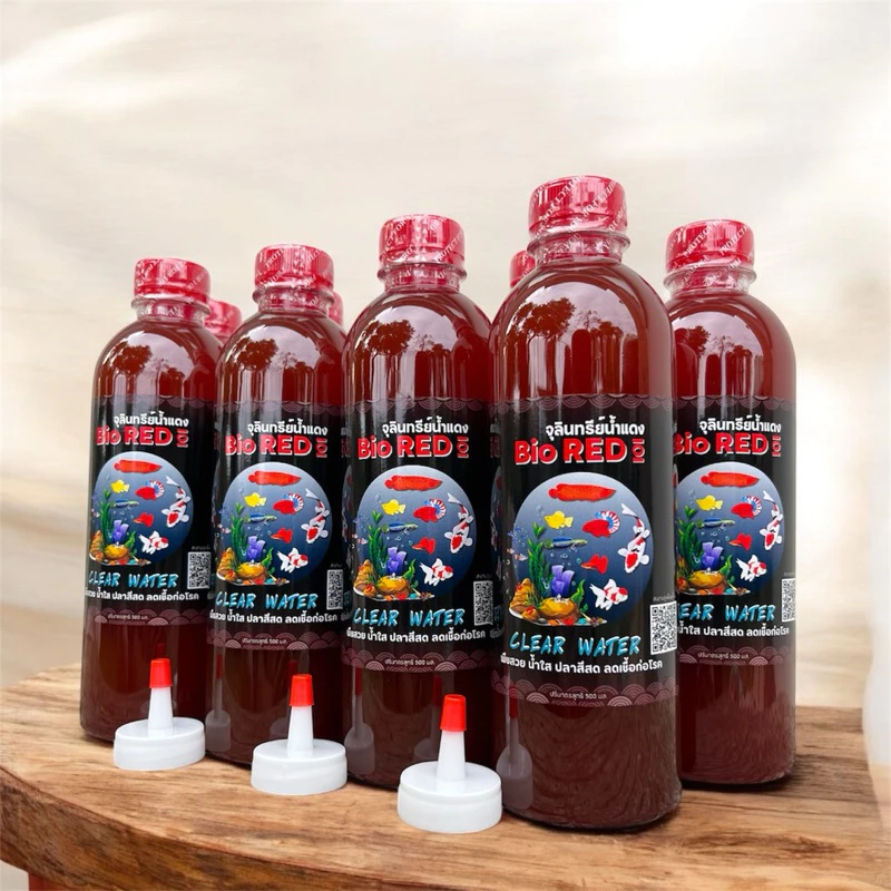 จุลินทรีย์น้ำแดง Bio RED 101 ขนาด 500 ml สำหรับปรับสภาพน้ำ ลดของเสียสะสม ทำให้น้ำใสโปร่ง บำรุงไม้น้ำ จุลินทรีย์อ่างปลา thumbnail 8