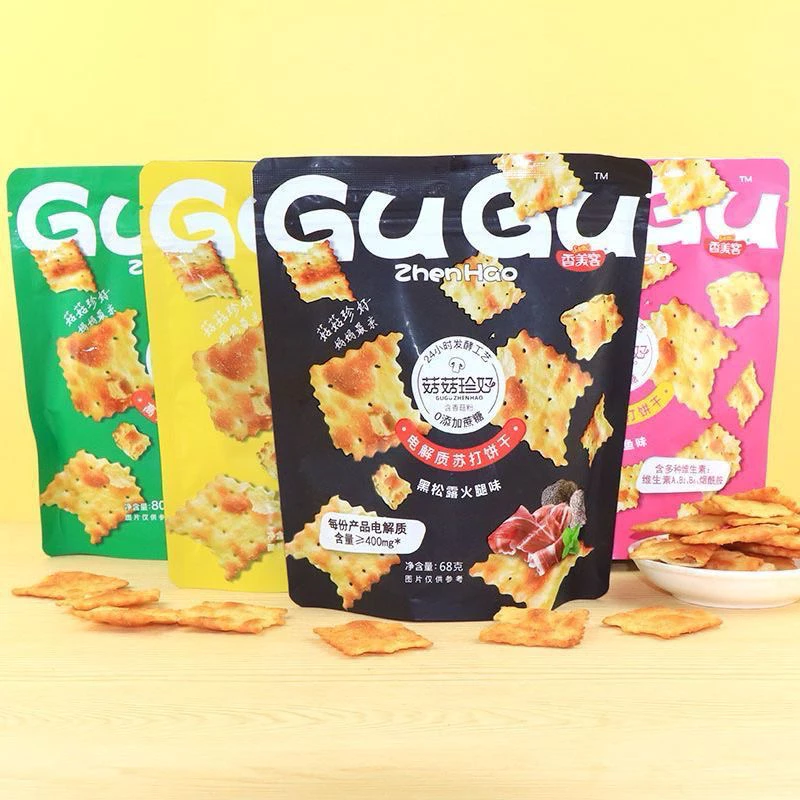 ขนมแครกเกอร์ 4 รสให้เลือก GUGU zhenhao 1ห่อ