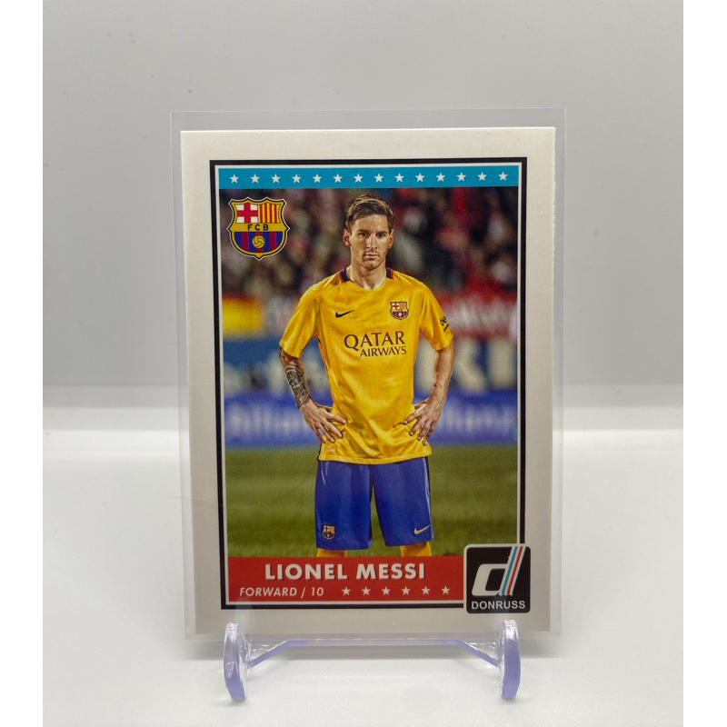 การ์ดฟุตบอล Messi FC Barcelona Brazil 2015 Panini Donruss Soccer