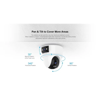 Vstarcam CS2DR CG2DR (เลนส์คู่) IP Camera WIFI / 4G กล้องวงจรปิดไร้สาย 3MP(1296P) indoor มีAI+
