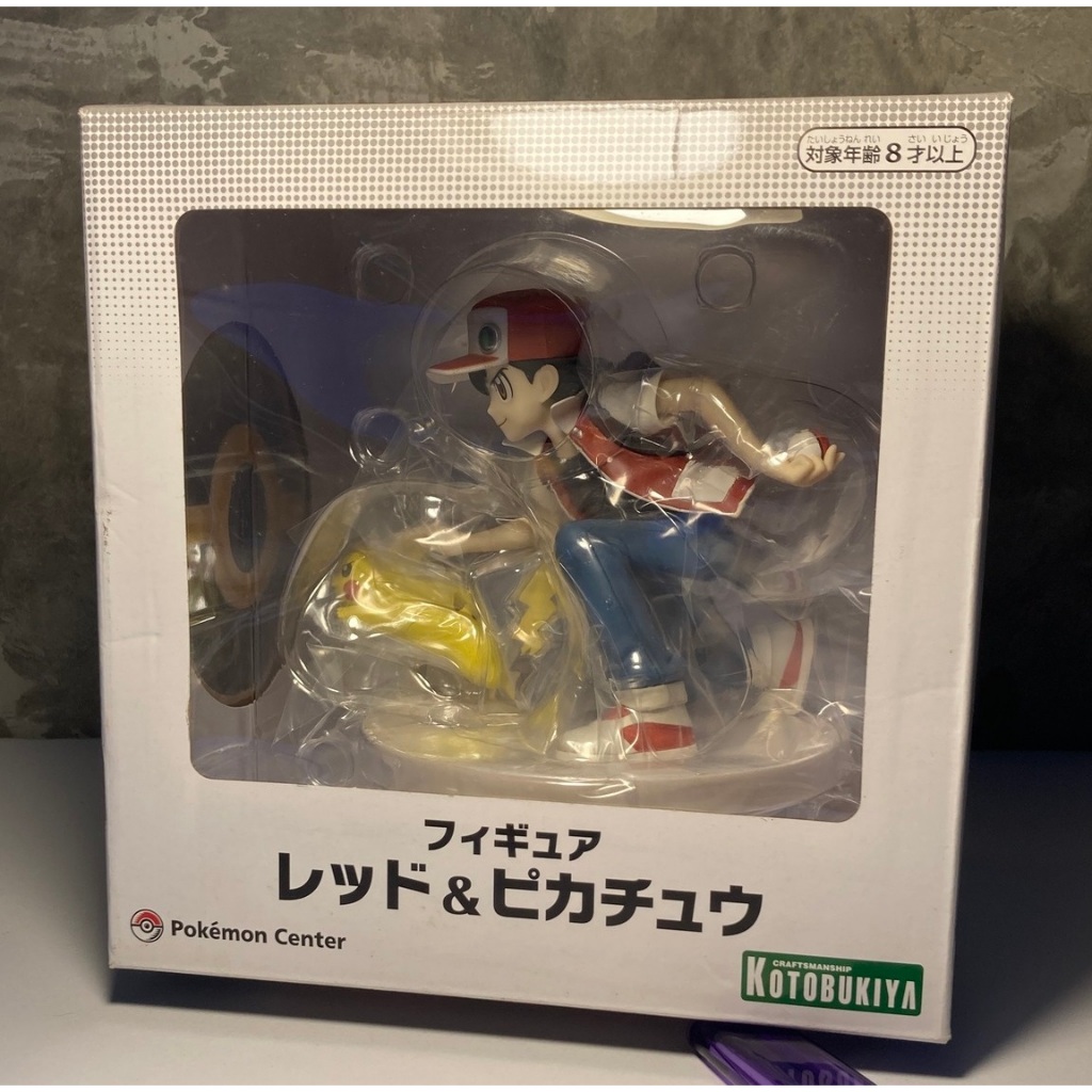 มือสอง มีกล่อง เรด และ ปิกาจู โปเกมอน 20th Anniversary Red & Pikachu Kotobukiya 1/8 Complete Figure 