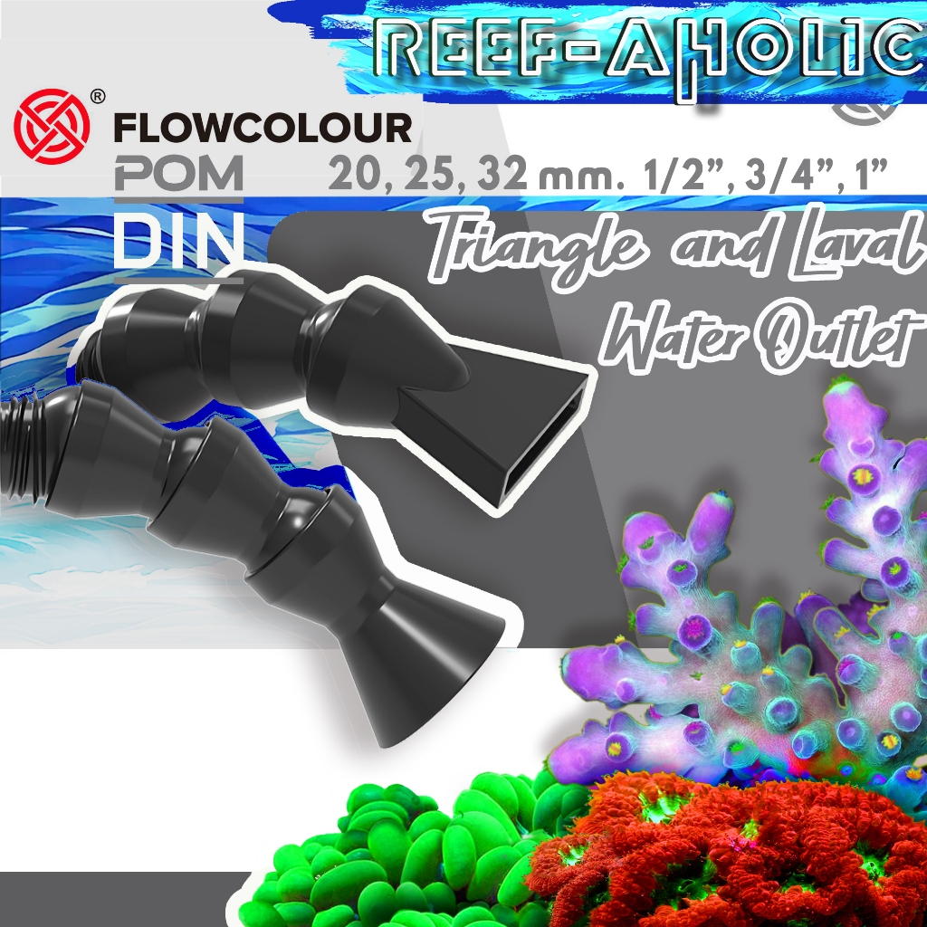 Reef-aholic ชุดปากเป็ดรีดพลังน้ำ อย่างมีสไตล์ จาก Flowcolour เสียบปลายท่อน้ำ