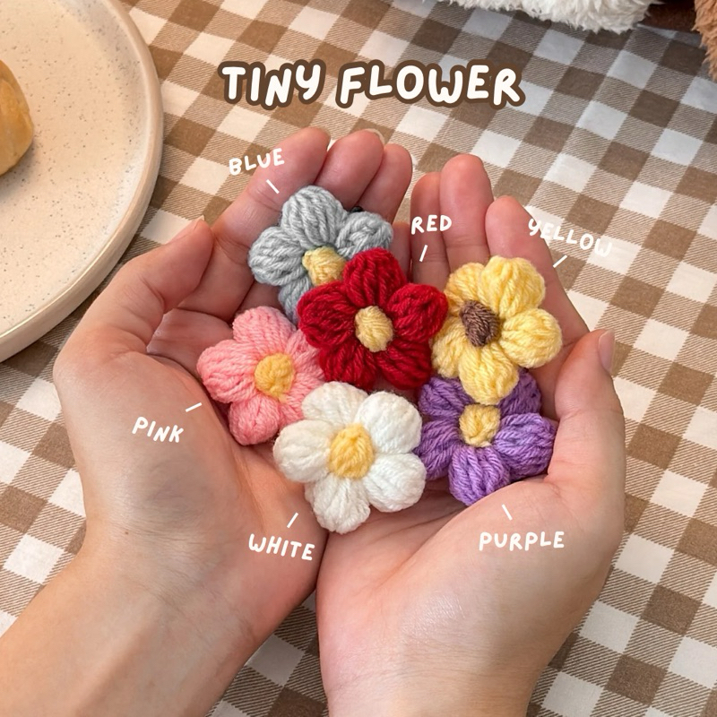 🌻🌸Tiny Flower - เข็มกลัดดอกไม้ สำหรับตกแต่งกระเป๋า เพิ่มความน่ารัก🧸💕