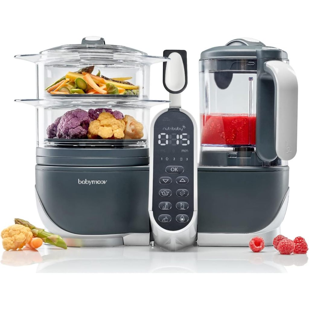 Babymoov : Nutribaby (+) Industrial Grey - เครื่องเตรียมอาหารสำหรับเด็ก รุ่น Nutribaby+
