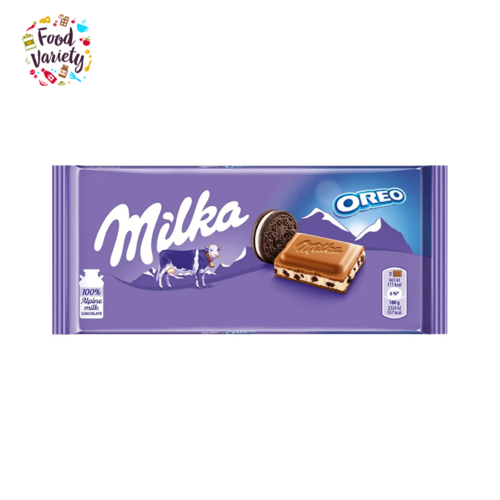 [BestBefore 31Mar2026] Milka Alpine Oreo Milk Chocolate Bar 100g