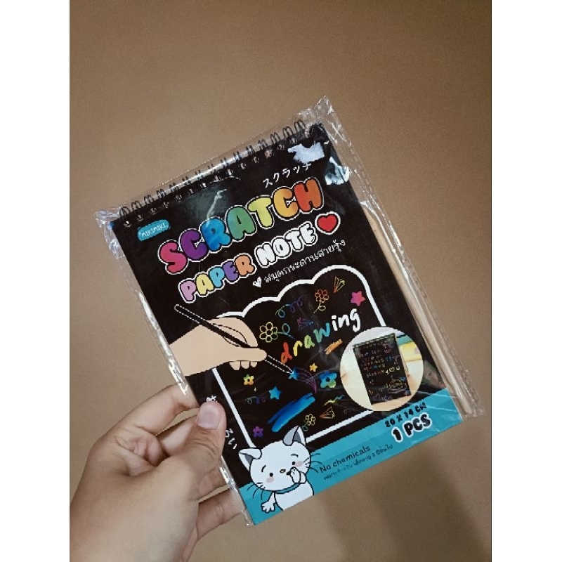 สมุดกระดานสายรุ้งScratch paper note