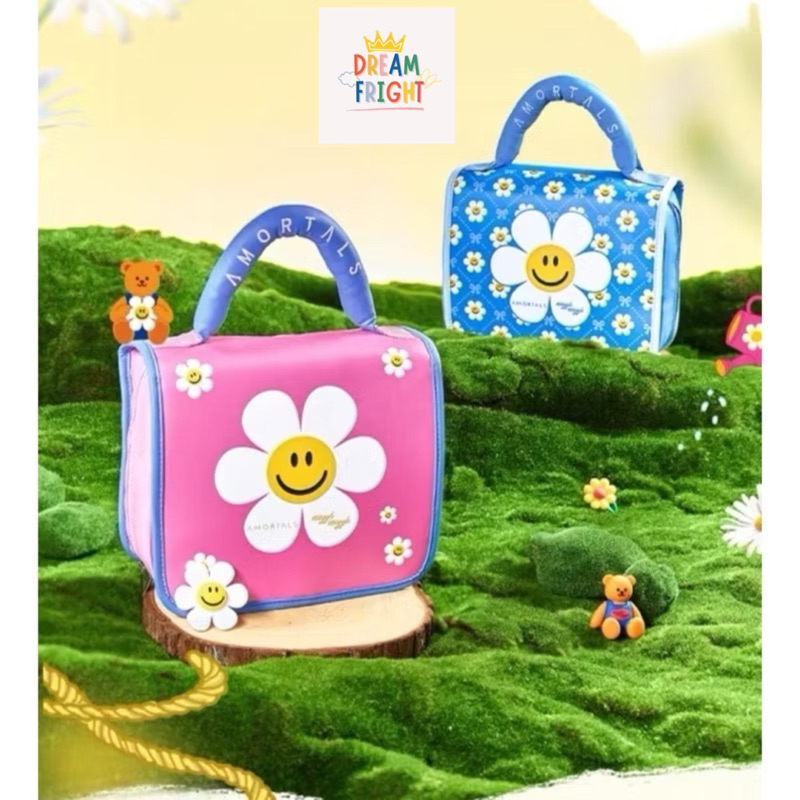 (พรีออเดอร์)กระเป๋าเครื่องสําอาง Wiggle แบบพกพาเครื่องมือแต่งหน้ากระเป๋าถือมัลติฟังก์ชั่น กระเป๋าเอน