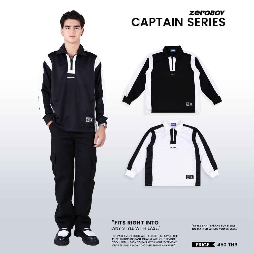 ZEROBOY - CAPTAIN SERIES " สเวตเตอร์ซิป "