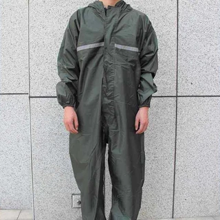 ชุดหมีกันละอองน้ำ นฝนชิ้นเดียวคุณภาพสูง (มีฮู้ด) มีแถบสะท้อนแสง M-3XL
