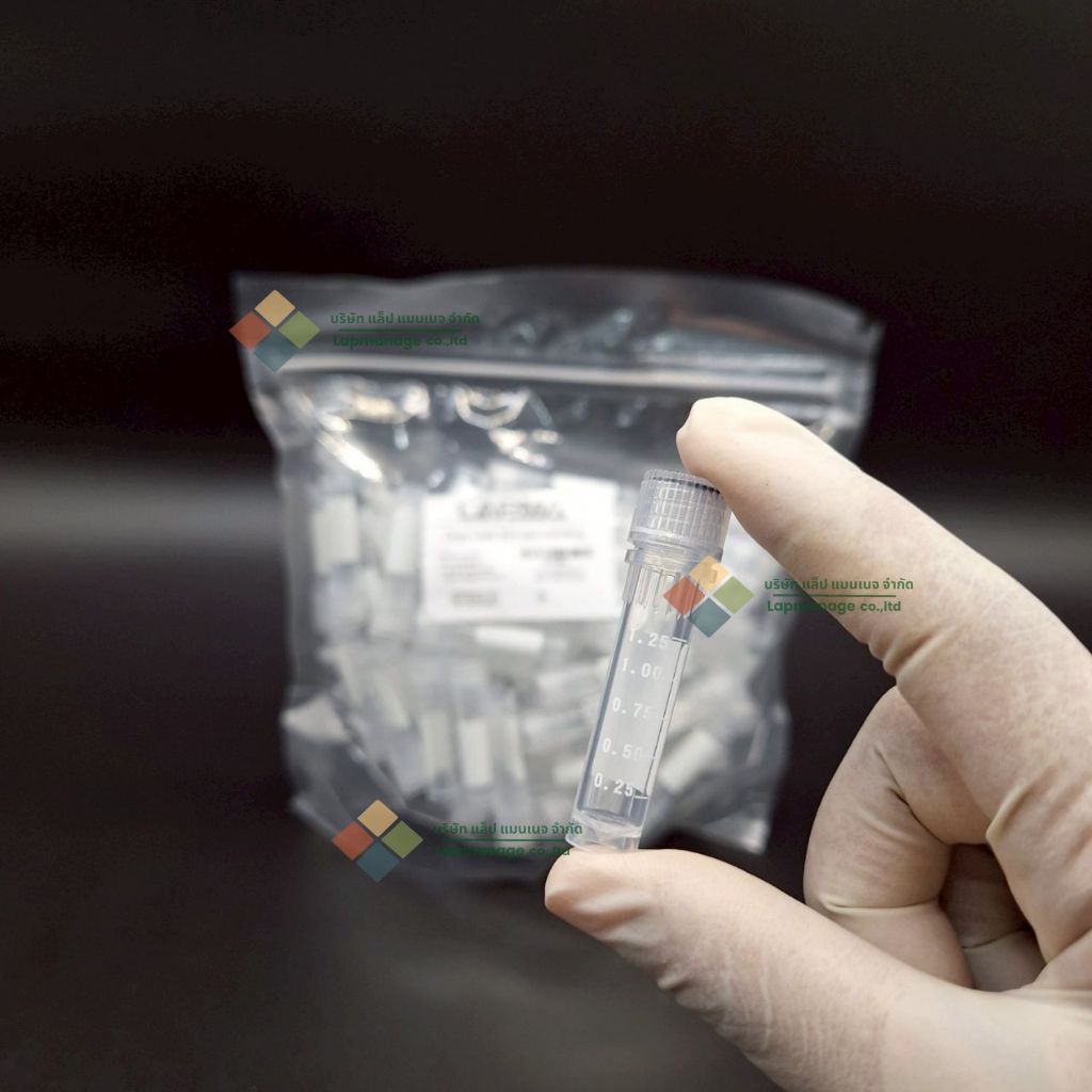 Cryotube Screw cap 2 ml ,free-standing , steriled  หลอดเก็บตัวอย่างฝาเกลียว 2 มล. มีสเกล