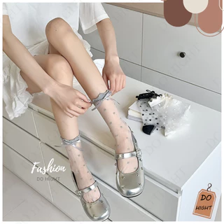 พร้อมส่ง⚡ มีเก็บเงินปลายทาง💸ถุงเท้าหุ้มข้อซีทรู มี 3 สี แนะนำเท้าไม่เกิน41 (ราคาต่อ 1คู่) : Do hight