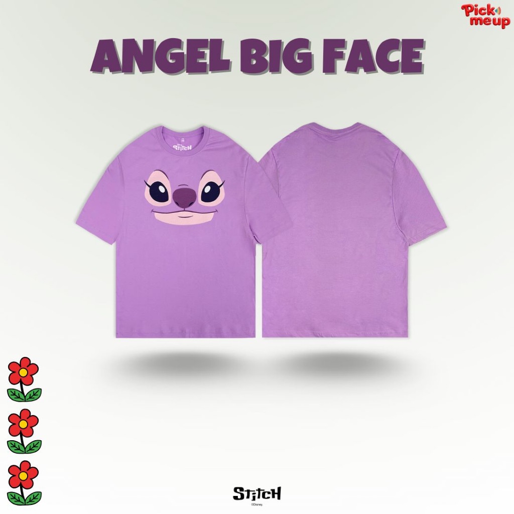 PickMeUp เสื้อยืดพิมพ์ลาย ANGEL BIG FACE ลิขสิทธิ์ Disney
