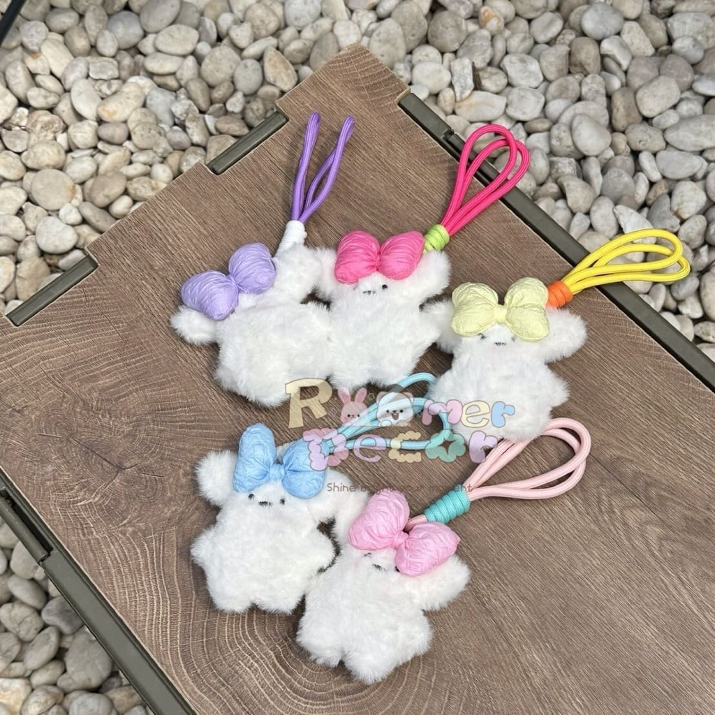 Roomer.Decor [พร้อมส่ง] พวงกุญแจ ครอบครัวหมีโบว์ พวงกุญแจตุ๊กตา พวงกุญแจน่ารัก