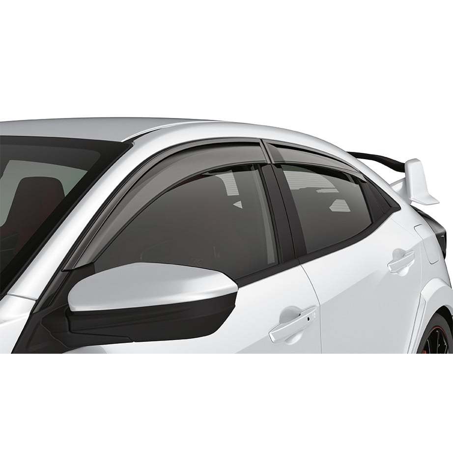 คิ้วกันสาด Honda Civic FD / Civic FB / FC FK สีดำเข้ม แบบไม่มีสกรีน เรียบเท่ห์ ดุดัน ( ABS แท้ 100% ) ปี 2006 - 2020
