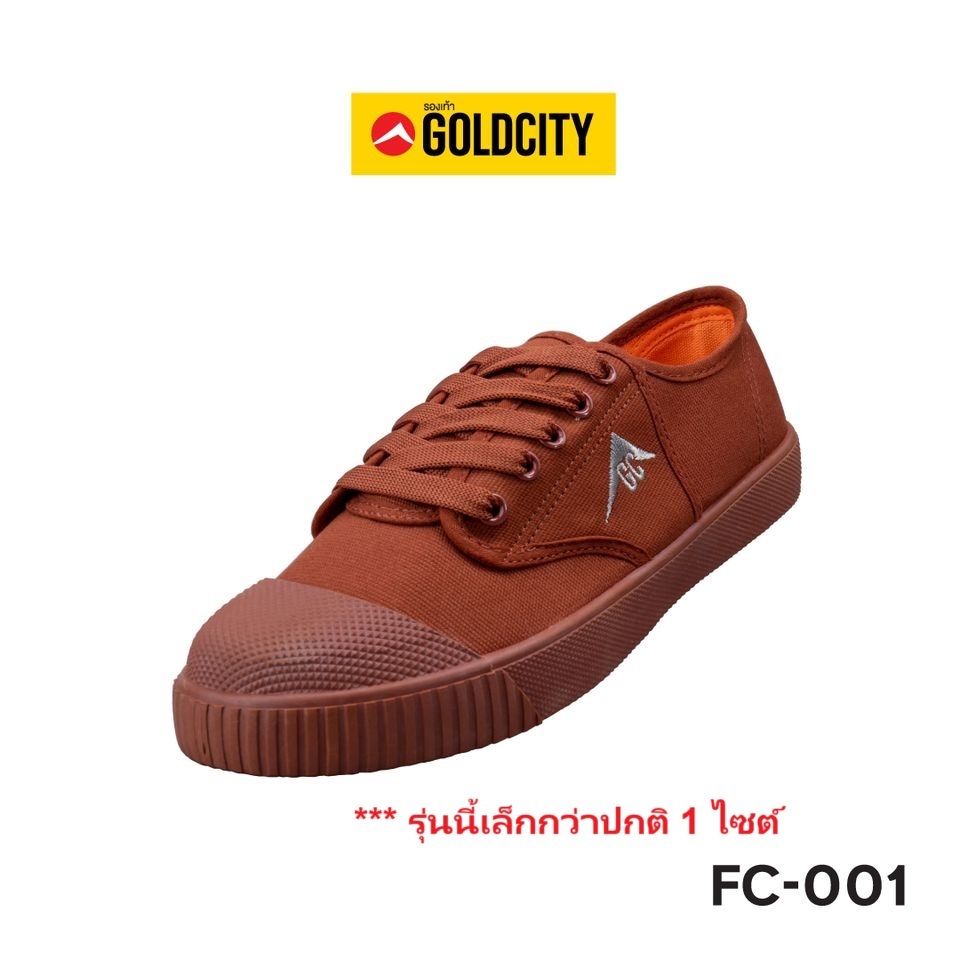 (รุ่นนี้ต้อง +1 size จากปกติ)รองเท้าผ้าใบGold City รุ่นGC-FC001 Size 35-45