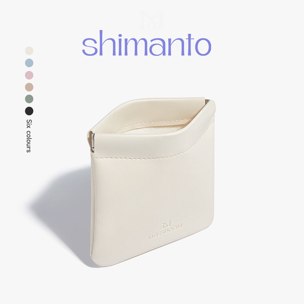 Shimanto กระเป๋าสตางค์ กระเป๋าใส่เหรียญ กระเป๋าตัง  แบบพกพา สลิปสติก เครื่องสำอาง ใส่ของอเนกประสงค์