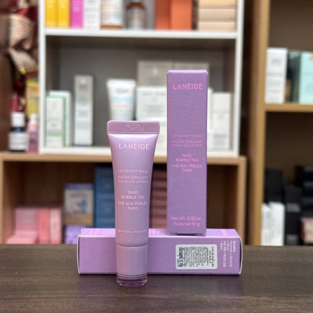Laneige Lip Glowy Balm Bubble Tea ( Limited Edition ) 10g กลิ่น Taro Bubble Tea