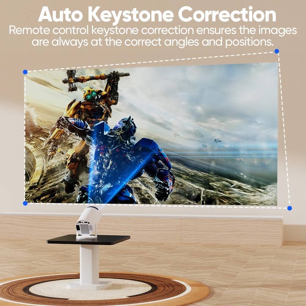 GOOJODOQ HY300 Pro/Ultra แบบพกพา โปรเจคเตอร 270° องศาจอแสดงผลหน ้ าจอขนาดใหญ จอพกพา mini projector - รูปที่ 3