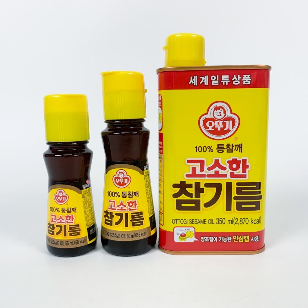 น้ำมันงาเกาหลี OTTOGI Sesame Oil 80ml น้ำมันงาเกาหลี ของแท้ 100% เครื่องปรุงเกาหลี 참기름