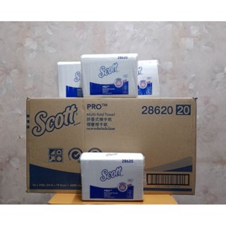 #28620 กระดาษเช็ดมือ Scott M-Fold Towels 1ลัง (16ห่อ)(ออกใบก…