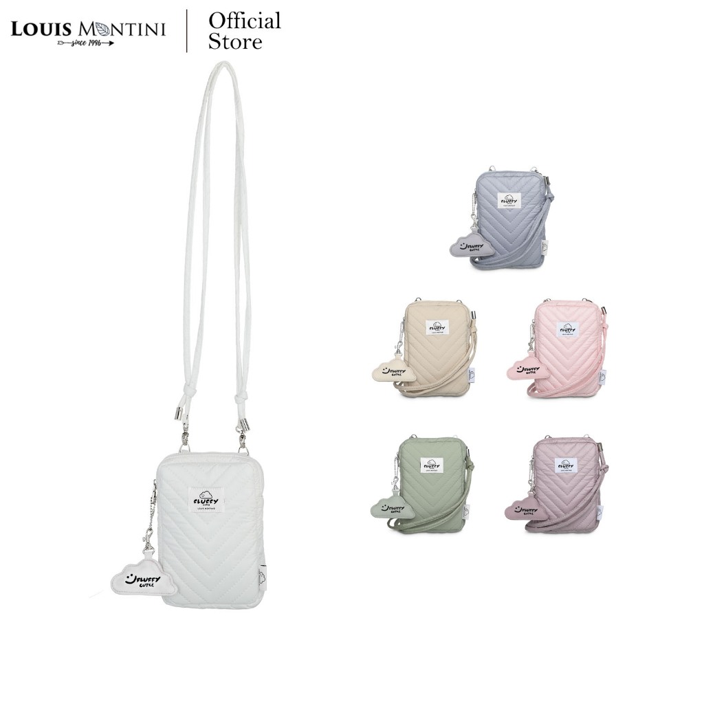 [ส่งด่วนฟรี] Louis Montini (Fluffy) กระเป๋าสะพายข้าง shoulder bag กระเป๋าฟองน้ำ FFB02