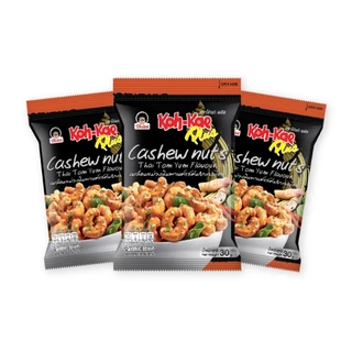 โก๋แก่พลัสเมล็ดมะม่วงหิมพานต์รสชาติต้มยำไทย30g (1 แพ็ค 6 ซอง)
