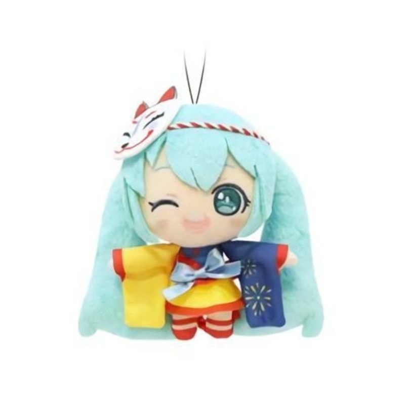 น่ารักมาก ⭐ Taito Vocaloid Hatsune Miku Plush Mascot - Summer Image ⭐ น้อง ฮัตสึเนะ มิกุ ในชุดเทศกาล