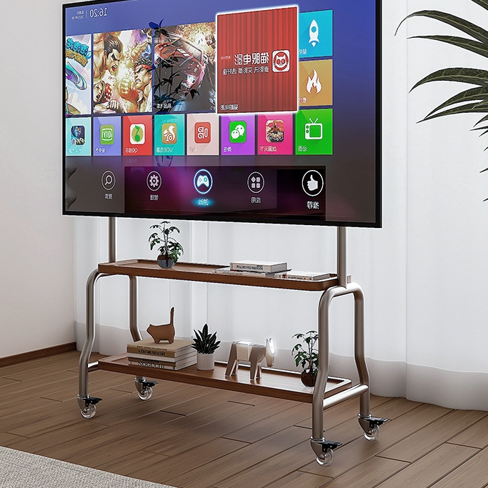 ขาแขวนทีวีแบบเคลื่อนย้ายได้ เหมาะกับทีวี ห้องนอน ขาแขวนทีวีแนวตั้ง ขนาด 43-75 นิ้ว ขาตั้งทีวีแบบตั้ง