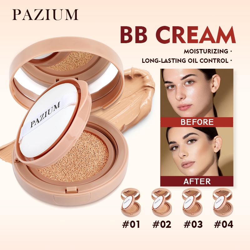 PAZIUM BB Cream คชชั่นเพื่อผิวเรียบเนียน คุมมัน 24ชม. ปกปิดรอยสิวและจุดด่างดำ คุชชั่น Foundation