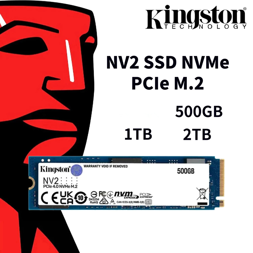 Kingston NV2 M.2 Nvme SSD 1TB 2TB PcIe 2280 Solid State Hard Drive สําหรับแล็ปท็อปเดสก์ท็อปพีซี