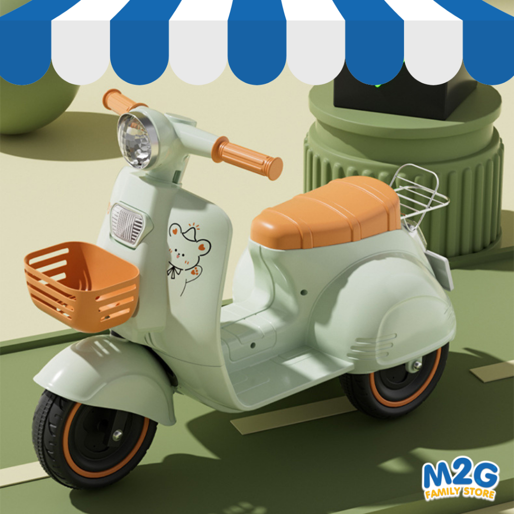 M2G รถแบตเตอรี่เด็ก มอเตอร์ไซค์ไฟฟ้าเด็กสองล้ออายุ 3-8 ปี สำหรับเด็ก #4107-4152 ราคา ถูกที่สุด ดีลบีเคเค แกลเลอรีภาพที่ 4