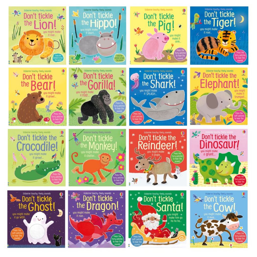 หนังสือมีเสียง+ ผิวสัมผัส USBORNE: DON'T TICKLE SERIES (Part 1)