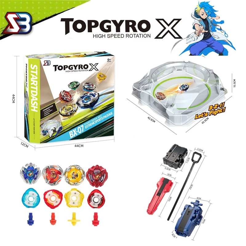 TOPGYGO X ของเล่นเด็ก ลูกข่างแข่งรถสำหรับเด็ก พร้อมกล่องของขวัญสนามขนาดใหญ่ จัดส่งทันที thumbnail 3