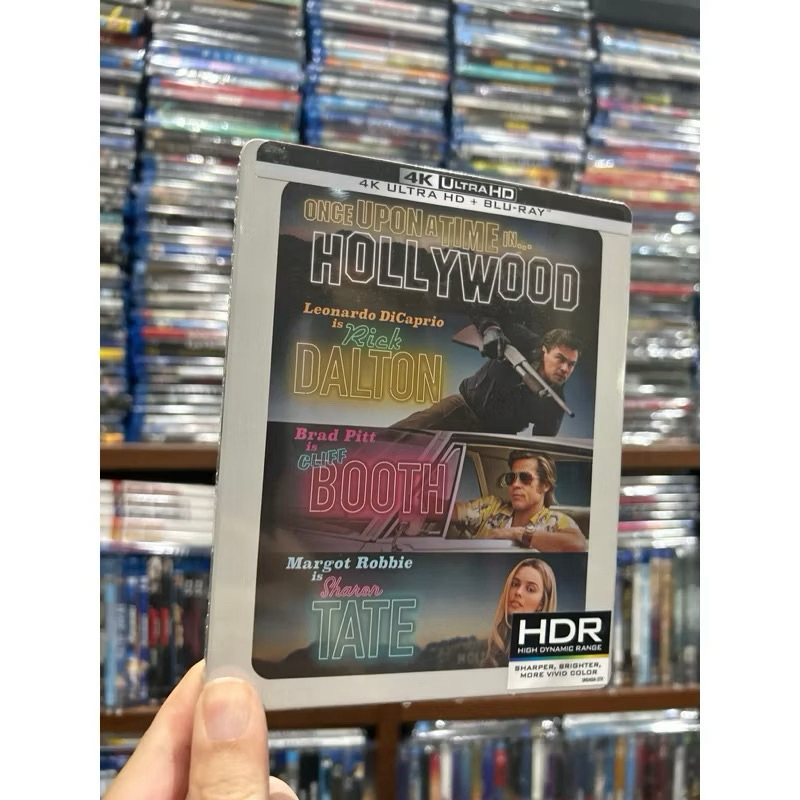 : Steelbook : Once Upon A Time In Hollywood : 4K Ultra HD + Blu-ray แท้