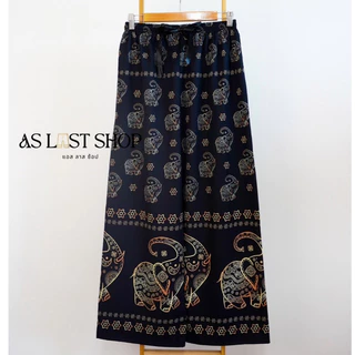 กางเกงขายาวผ้าไหมอิตาลี ไม่มีกระเป๋า สะโพก 48“ผ้านุ่มลื่น สวมใส่สบาย