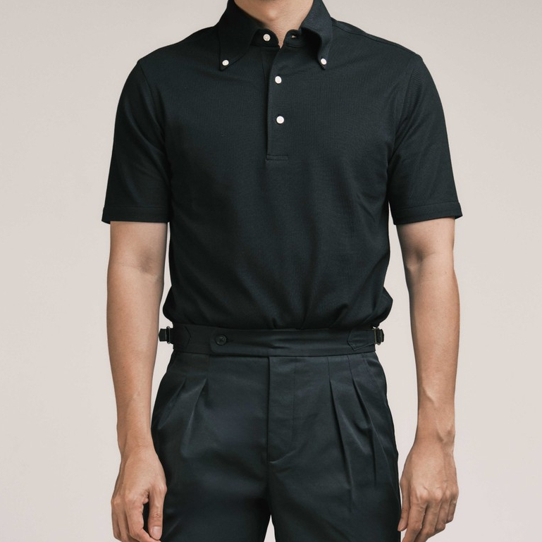 era-won POLO SLIM-FIT Collection "Brother" สี Black