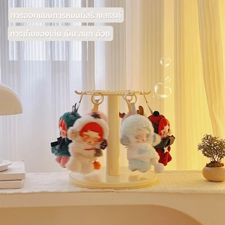 กล่องใส่โมเดล กล่องใส่ art toy ตู้โชว์ตุ๊กตา พลาสติกอย่างดี ประหยัดพื้นที่ กันฝุ่น หมุนได้360°ตุ๊กตาของสะสม