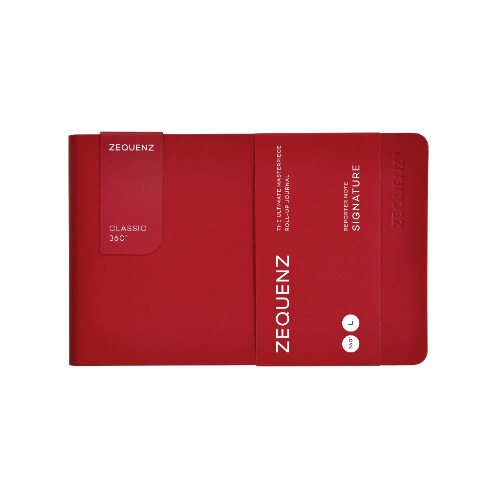 ZEQUENZ Signature Lite B6  “Red” สมุดโน๊ต Zequenz สีแดง ขนาด B6
